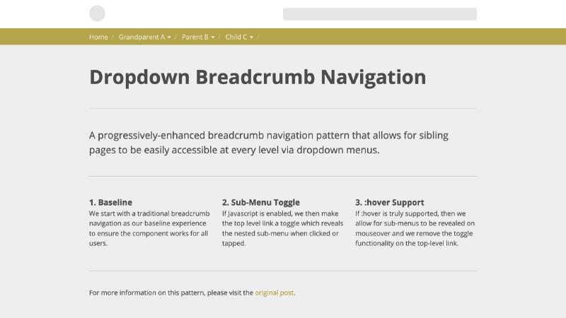 Progressively-Enhanced Breadcrumb Navigation | Jon Yablonski