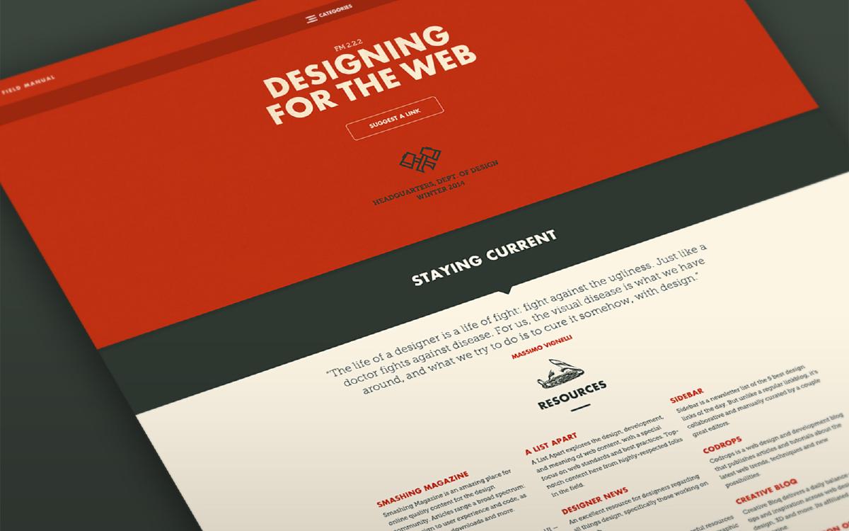 Web Field Manual circa 2014