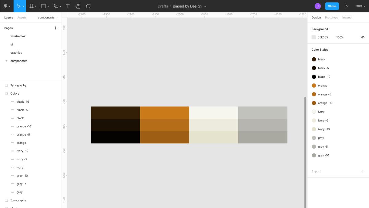 Biased by Design colors
