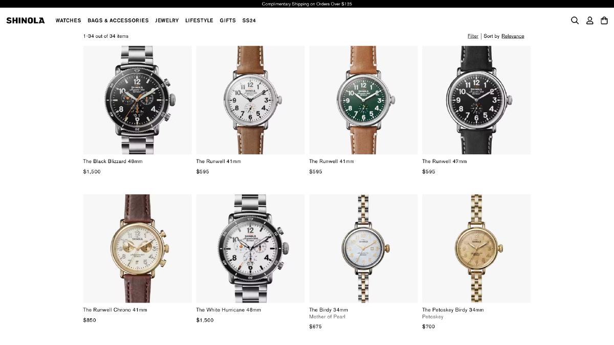 E-commerce websites follow very similar patterns and conventions.